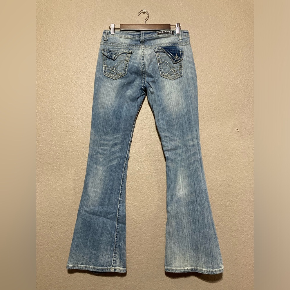 Red Rivet Jeans - Picture 5 of 5